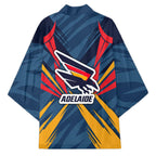 Adelaide Crows Australian Football Kimono Muscular Mascot Graphic - Bold Team Colors