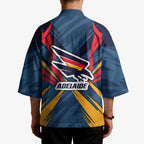 Adelaide Crows Australian Football Kimono Muscular Mascot Graphic - Bold Team Colors