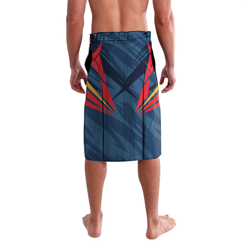 Adelaide Crows Australian Football Lavalava Muscular Mascot Graphic - Bold Team Colors