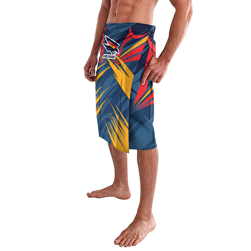 Adelaide Crows Australian Football Lavalava Muscular Mascot Graphic - Bold Team Colors