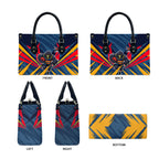 Adelaide Crows Australian Football Leather Bag Muscular Mascot Graphic - Bold Team Colors