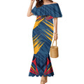 Adelaide Crows Australian Football Mermaid Dress Muscular Mascot Graphic - Bold Team Colors