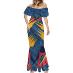 Adelaide Crows Australian Football Mermaid Dress Muscular Mascot Graphic - Bold Team Colors