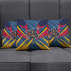 Adelaide Crows Australian Football Pillow Cover Muscular Mascot Graphic - Bold Team Colors