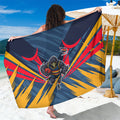 Adelaide Crows Australian Football Sarong Muscular Mascot Graphic - Bold Team Colors