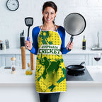 Australia Cricket Apron Golden Southern Cross Stars Halftone Pattern Design