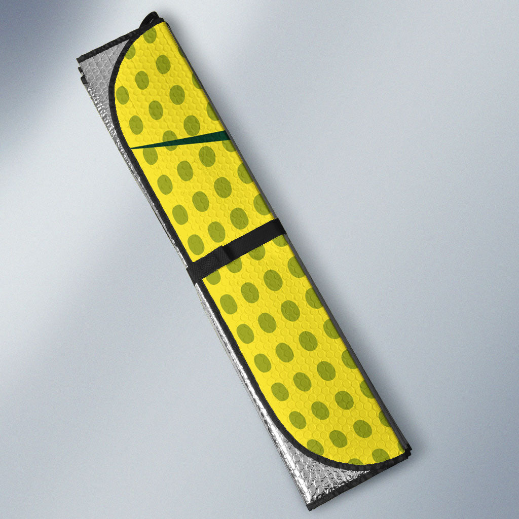 Australia Cricket Auto Sun Shade Golden Southern Cross Stars Halftone Pattern Design
