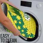 Australia Cricket Bathroom Set Golden Southern Cross Stars Halftone Pattern Design