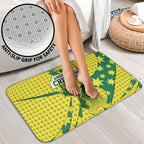 Australia Cricket Bathroom Set Golden Southern Cross Stars Halftone Pattern Design