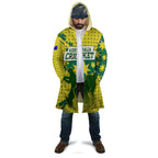 Australia Cricket Cloak Golden Southern Cross Stars Halftone Pattern Design