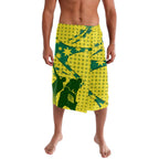 Australia Cricket Lavalava Golden Southern Cross Stars Halftone Pattern Design