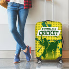 Australia Cricket Luggage Cover Golden Southern Cross Stars Halftone Pattern Design