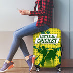 Australia Cricket Luggage Cover Golden Southern Cross Stars Halftone Pattern Design