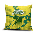 Australia Cricket Pillow Cover Golden Southern Cross Stars Halftone Pattern Design