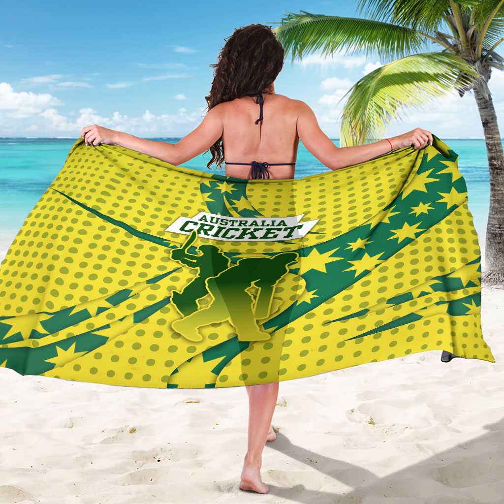 Australia Cricket Sarong Golden Southern Cross Stars Halftone Pattern Design