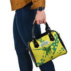 Australia Cricket Shoulder Handbag Golden Southern Cross Stars Halftone Pattern Design