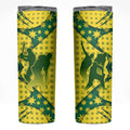 Australia Cricket Skinny Tumbler Golden Southern Cross Stars Halftone Pattern Design