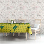 Australia Cricket Tablecloth Golden Southern Cross Stars Halftone Pattern Design