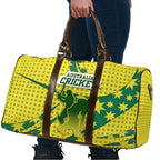 Australia Cricket Travel Bag Golden Southern Cross Stars Halftone Pattern Design