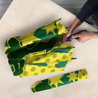 Australia Cricket Umbrella Golden Southern Cross Stars Halftone Pattern Design