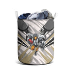 Collingwood Magpies Australian Football Laundry Basket Powerful Muscle Mascot - Bold Team Colors