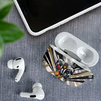 Collingwood Magpies Australian Football AirPods Case Powerful Muscle Mascot - Bold Team Colors