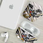 Collingwood Magpies Australian Football AirPods Case Powerful Muscle Mascot - Bold Team Colors
