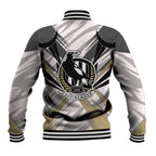 Collingwood Magpies Australian Football Baseball Jacket Powerful Muscle Mascot - Bold Team Colors