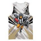 Collingwood Magpies Australian Football Basketball Jersey Powerful Muscle Mascot - Bold Team Colors