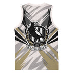 Collingwood Magpies Australian Football Basketball Jersey Powerful Muscle Mascot - Bold Team Colors
