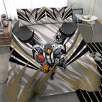 Collingwood Magpies Australian Football Bedding Set Powerful Muscle Mascot - Bold Team Colors