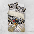 Collingwood Magpies Australian Football Bedding Set Powerful Muscle Mascot - Bold Team Colors