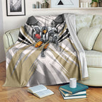 Collingwood Magpies Australian Football Blanket Powerful Muscle Mascot - Bold Team Colors