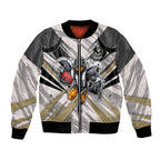 Collingwood Magpies Australian Football Bomber Jacket Powerful Muscle Mascot - Bold Team Colors