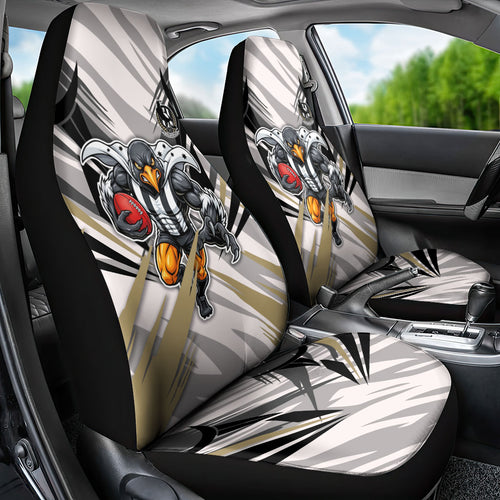 Collingwood Magpies Australian Football Car Seat Cover Powerful Muscle Mascot - Bold Team Colors