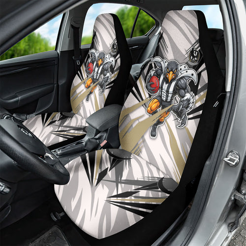 Collingwood Magpies Australian Football Car Seat Cover Powerful Muscle Mascot - Bold Team Colors
