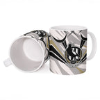 Collingwood Magpies Australian Football Ceramic Mug Powerful Muscle Mascot - Bold Team Colors