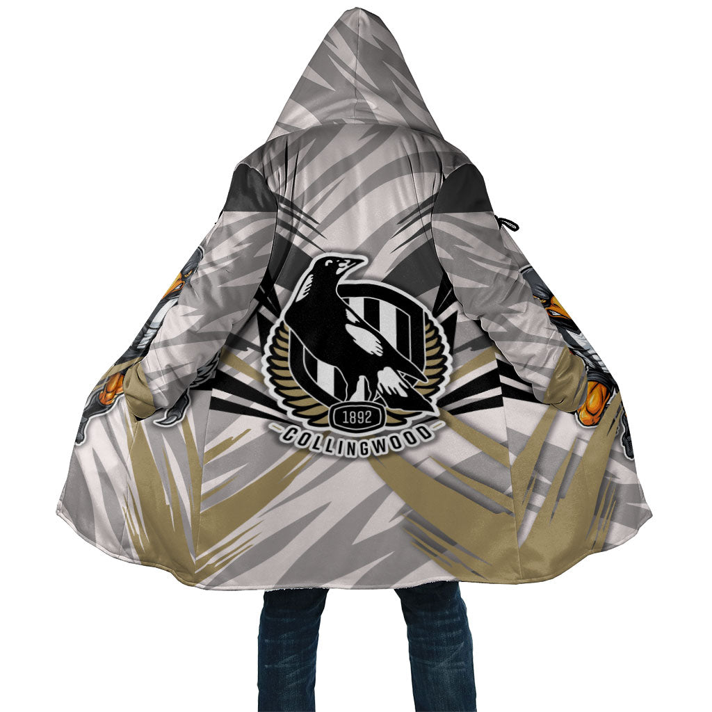 Collingwood Magpies Australian Football Cloak Powerful Muscle Mascot - Bold Team Colors