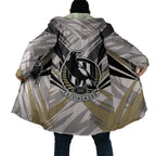 Collingwood Magpies Australian Football Cloak Powerful Muscle Mascot - Bold Team Colors