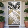 Collingwood Magpies Australian Football Door Cover Powerful Muscle Mascot - Bold Team Colors