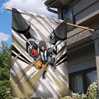 Collingwood Magpies Australian Football Garden Flag Powerful Muscle Mascot - Bold Team Colors