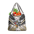 Collingwood Magpies Australian Football Grocery Bag Powerful Muscle Mascot - Bold Team Colors