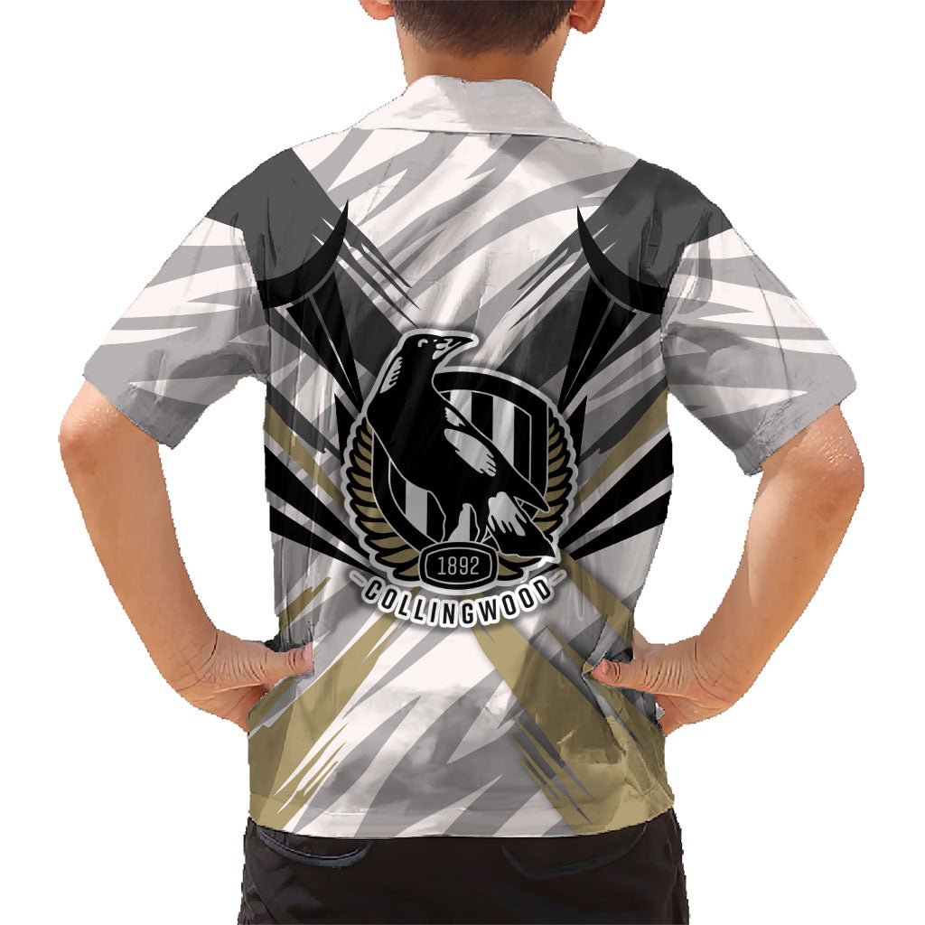 Collingwood Magpies Australian Football Hawaiian Shirt Powerful Muscle Mascot - Bold Team Colors
