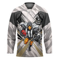 Collingwood Magpies Australian Football Hockey Jersey Powerful Muscle Mascot - Bold Team Colors