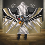 Collingwood Magpies Australian Football Hooded Blanket Powerful Muscle Mascot - Bold Team Colors