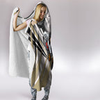 Collingwood Magpies Australian Football Hooded Blanket Powerful Muscle Mascot - Bold Team Colors