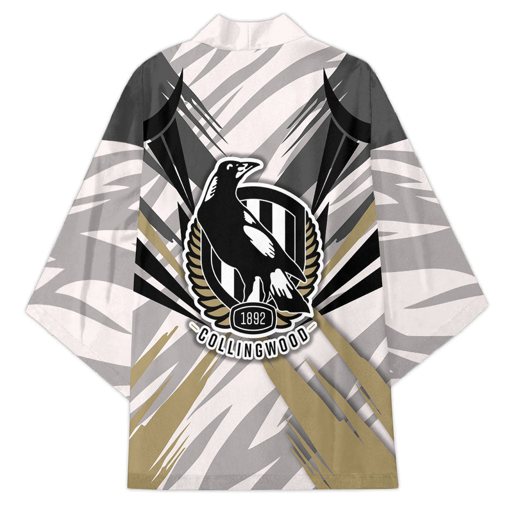 Collingwood Magpies Australian Football Kimono Powerful Muscle Mascot - Bold Team Colors