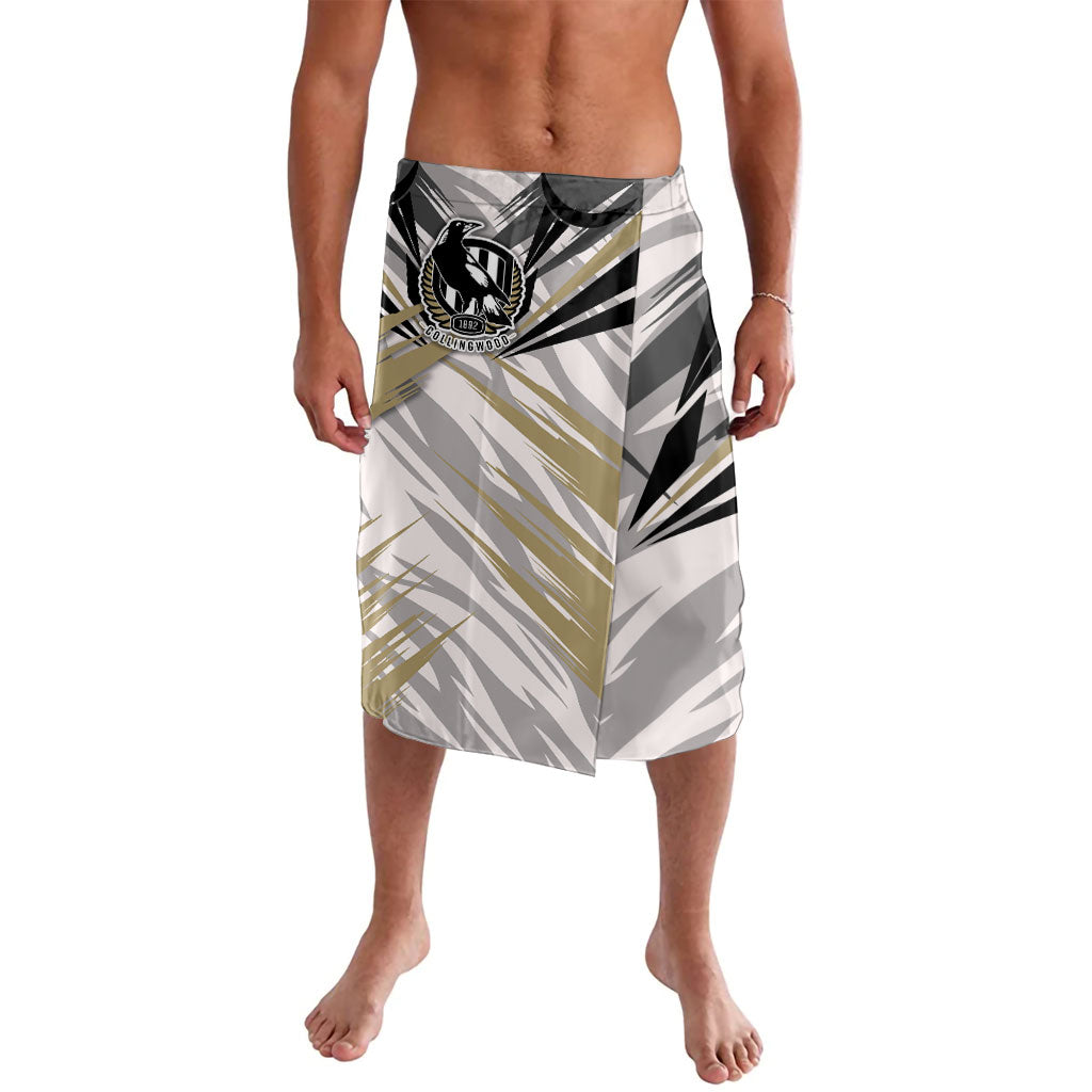 Collingwood Magpies Australian Football Lavalava Powerful Muscle Mascot - Bold Team Colors