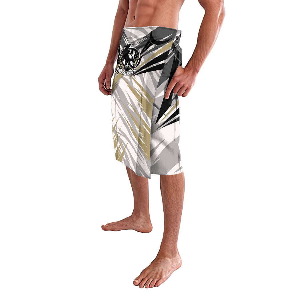Collingwood Magpies Australian Football Lavalava Powerful Muscle Mascot - Bold Team Colors