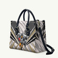 Collingwood Magpies Australian Football Leather Bag Powerful Muscle Mascot - Bold Team Colors